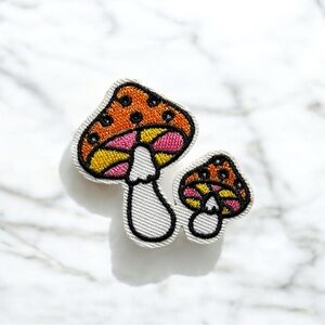 Mushroom Embroidered Patch